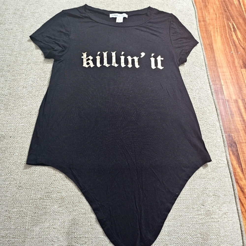 Urban Heritage "KILLIN IT: Tee Shirt Black Size small
